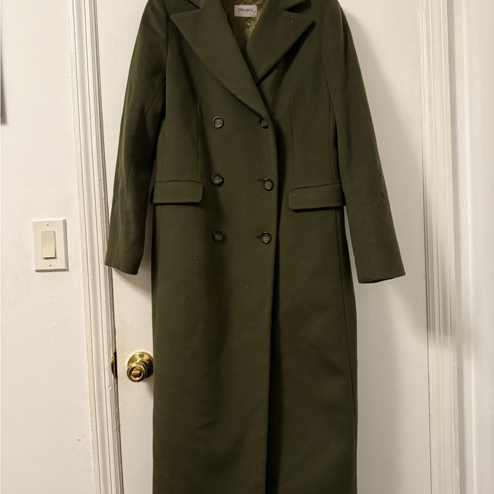 Cinzia Rocca Icons Olive Trench Coat